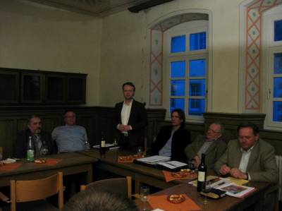 Öffentliche Mitgliederversammlung 2013 - Öffentliche Mitgliederversammlung im Ratssaal mit unserem Bundestagskandidaten Jan Metzler
